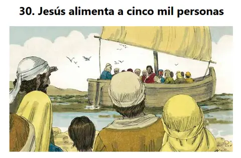 Jesús alimenta a 5000 personas