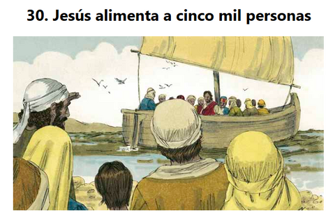 Jesús alimenta a 5000 personas