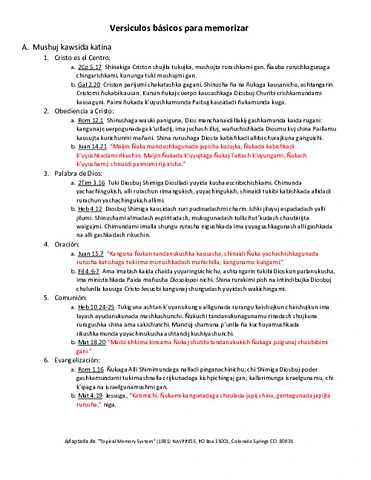 Versos para memorizar